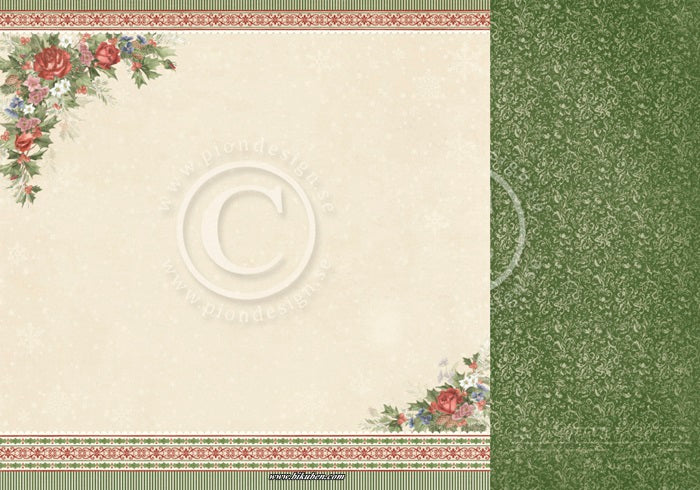 Pion Design - A Christmas to Remember - Christmas florals   12 x 12"