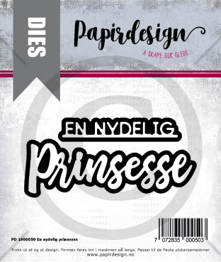 Papirdesign - Dies - En nydelig prins/prinsesse