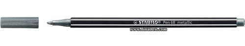 Stabilo - Metallic Fiber pen - Silver - 1,4mm