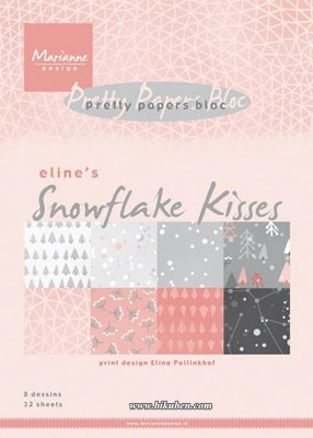 Marianne Design -  Eline's snowflake kisses - Paper Pad A5
