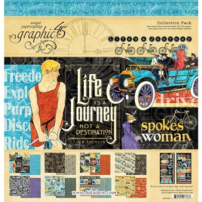 Graphic45 - Life's Journey - Paper Pad      12 x 12"