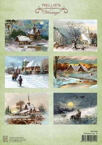 Nellie Snellen  - Nellies Vintage - Christmas Time 6 - Utklippsark