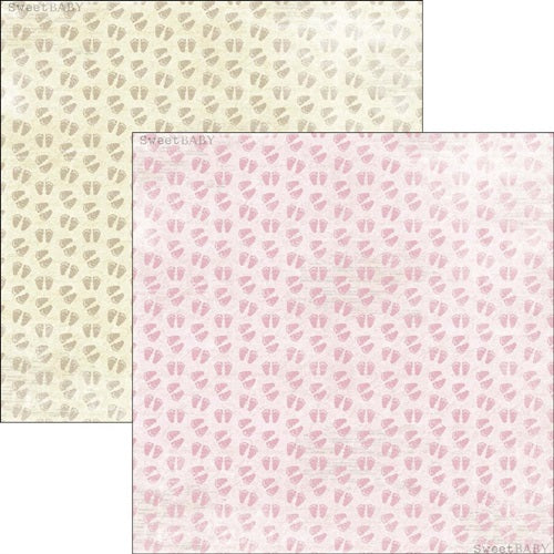 Reprint - Sweet Baby - RP0298  Pink 2 -   12 x 12"