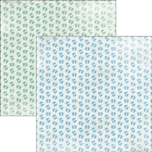 Reprint - Sweet Baby - RP0303   Blue 3 -   12 x 12"