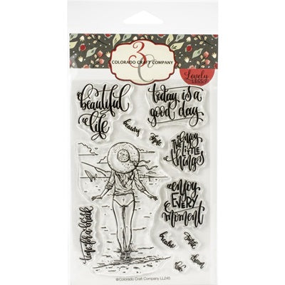 Colorado Craft Company - Clear Stamp - Enjoy Every Moment