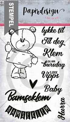 Papirdesign - Clear stamps - Bamse