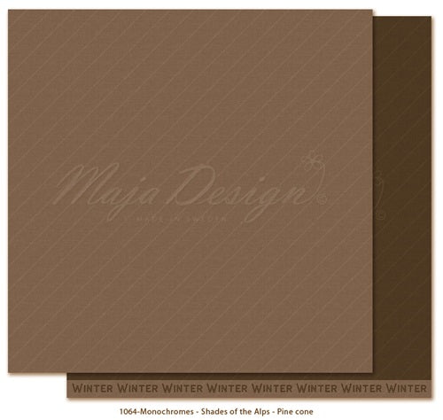 Maja Design - Holiday in the Alps - Monochrom - Pinecone   12 x 12"