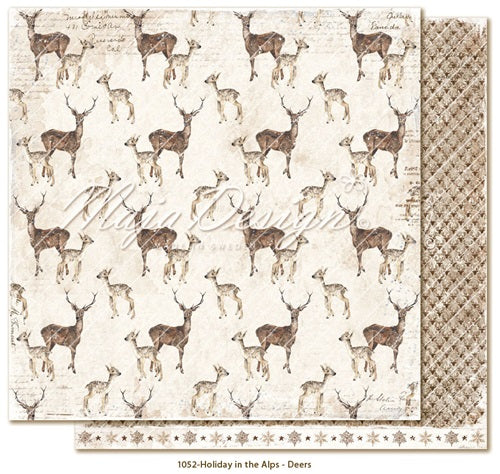 Maja Design - Holiday in the Alps - Deers    12 x 12"