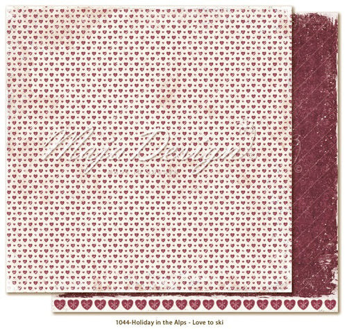 Maja Design - Holiday in the Alps - Love to ski   12 x 12"