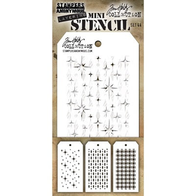 Tim Holtz - Mini Stencil  Set #44