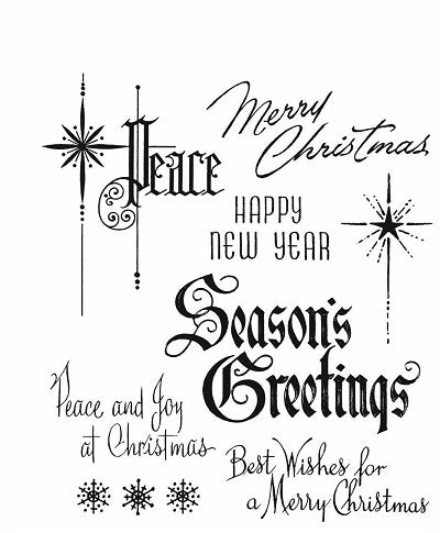 Tim Holtz Collection - Cling Stamps - Christmastime 2