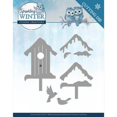 Yvonne Creations - Sparkling Winter  - Winter Birdhouse