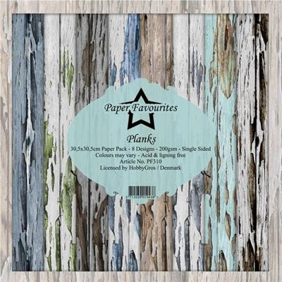 Paper Favourites - Planks - Paper Pack    12 x 12"