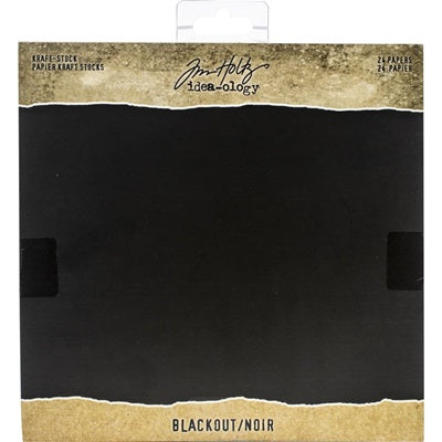 Tim Holtz - Kraft-Stock - Blackout - Kraft  Paper Pad   8 x 8"