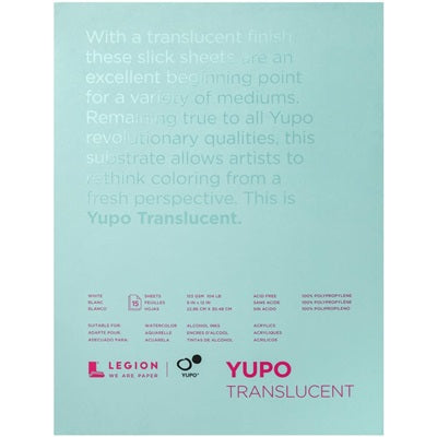 Legion - YUPO - White Translucent paper 9 x 12"