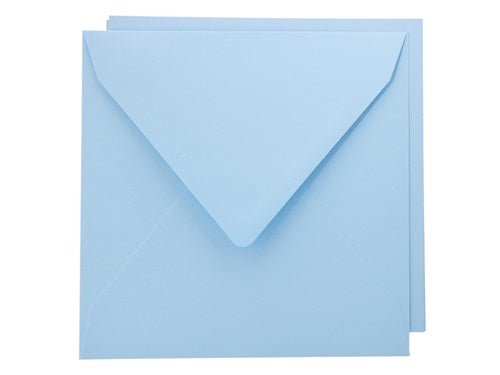 Staz  - Kort & Konvolutt - 16 x 16 cm - Lys blå