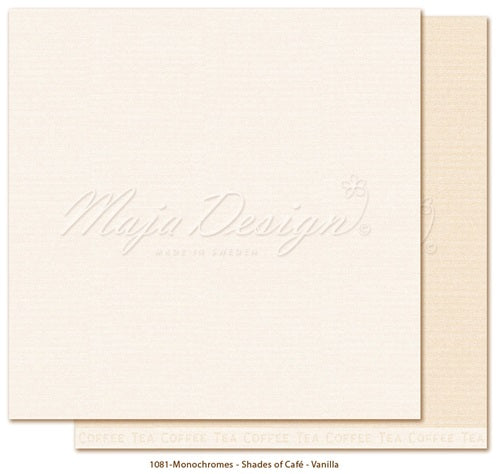 Maja Design - Monochromes - Shades of Little street cafe - Vanilla   12 x 12"
