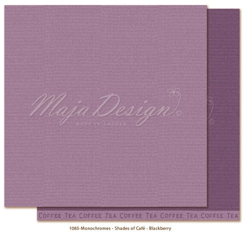 Maja Design -  Monochromes - Shades of Little street cafe - Blackberry  12 x 12"