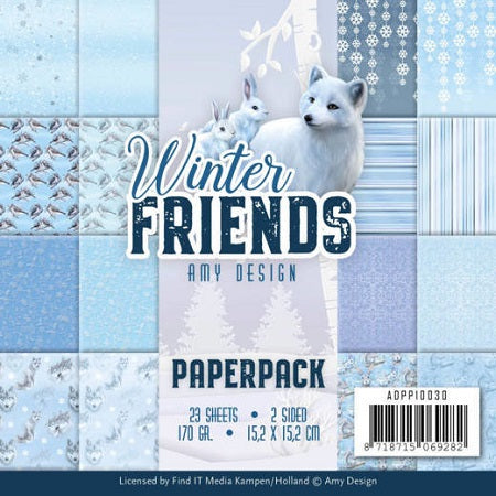 Amy Design - Winter Friends - Paper Pack  6 x 6"
