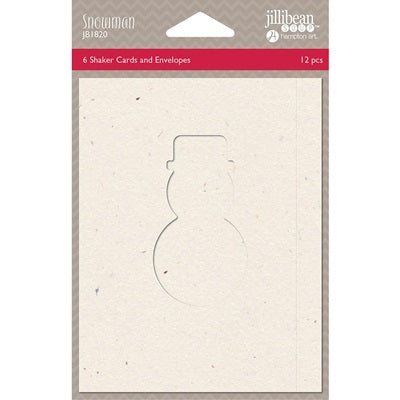 Jillibean Soup - Shaker Cards & Envelopes - Snowman