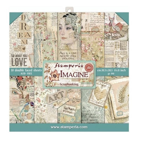 Stamperia - Imagine - Paper Pack    8 x 8"