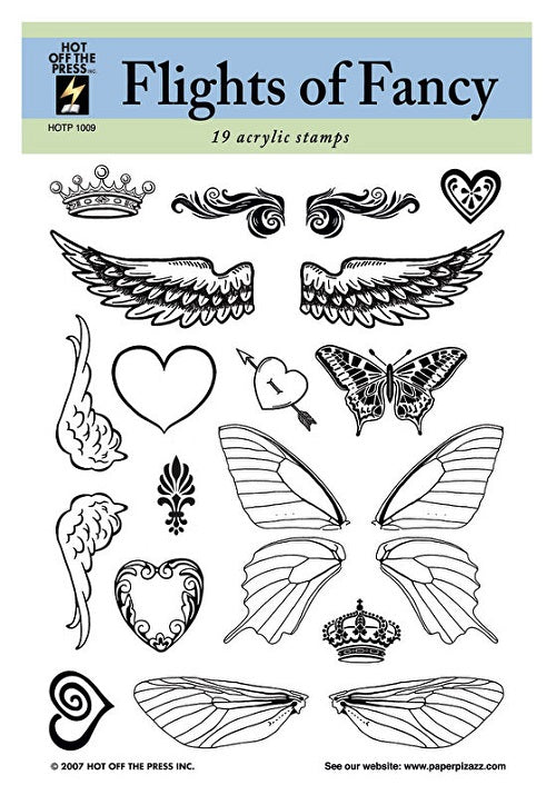 Hot off the press - Clear Stamps - Flights of Fancy