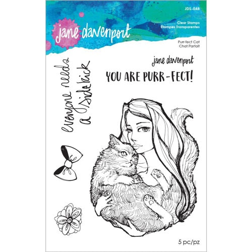  Jane Davenport - Clear Stamp - Purr-fect Cat