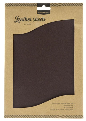 Studiolight - Fake Leather Paper - Dark Brown