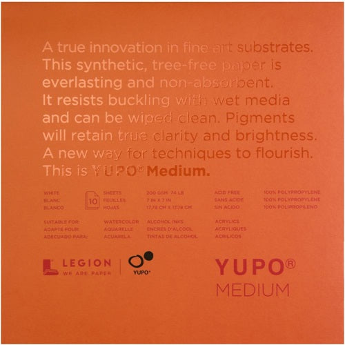 Legion - YUPO - Medium - White    7 x 7"