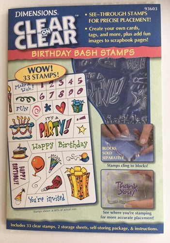 Dimensions - Clear stamps - Birthday Bash