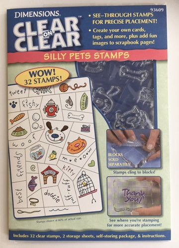 Dimensions - Clear stamps - Silly Pets