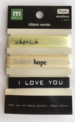 Making Memories - Ribbon Words - Emotions