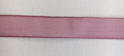 Bånd - Sheer - Organza - Mørk rosa - 1,5 cm - METERSVIS