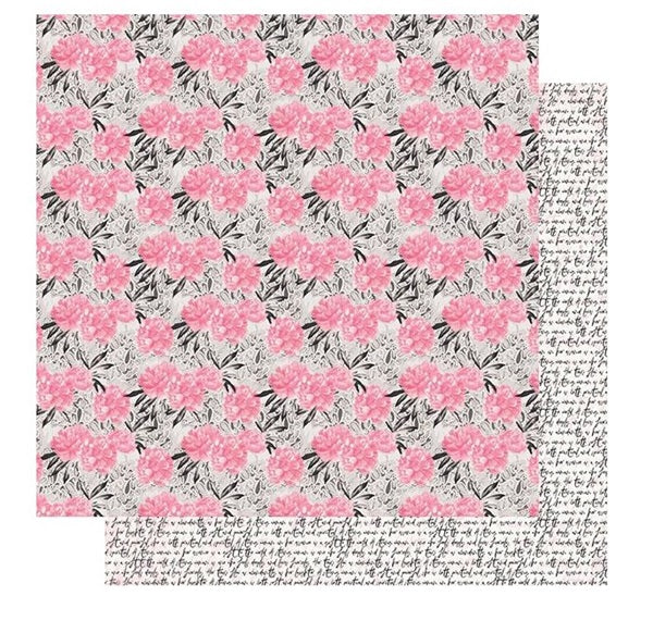 Authentique - Flawless - Pink Floral    12 x12"