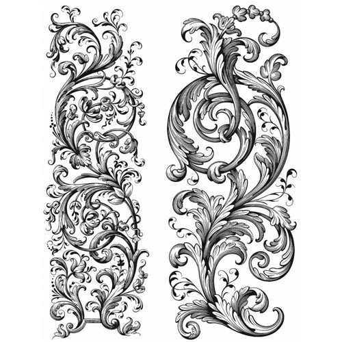 Tim Holtz Collection - Cling Stamps - Baroque