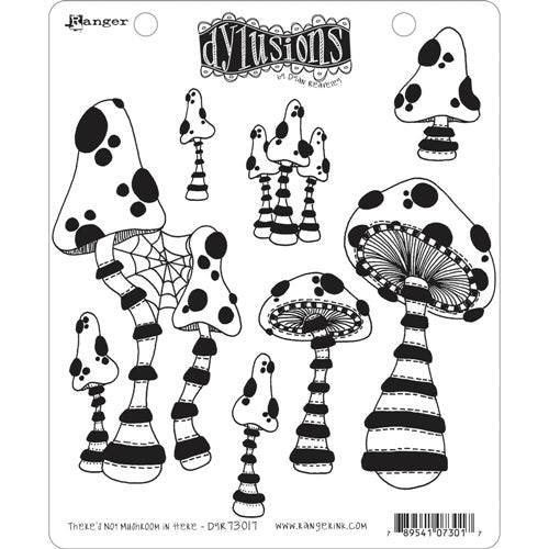 Dylusions - Cling Stamps - There's not mushroom in here!