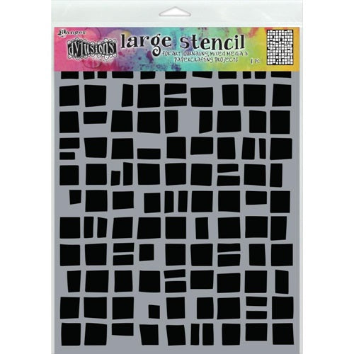 Dylusions - Large Stencils - Betsy's block
