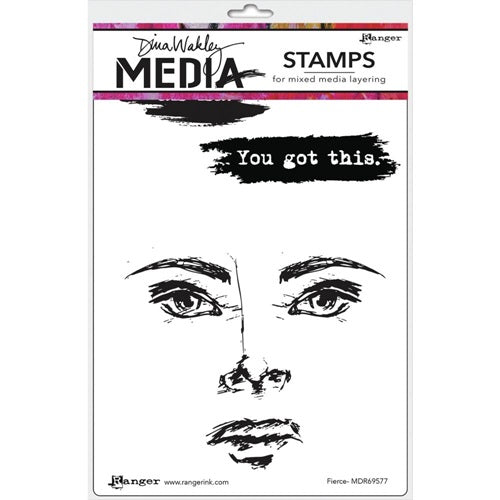 Dina Wakley Media - Stamps - Fierce