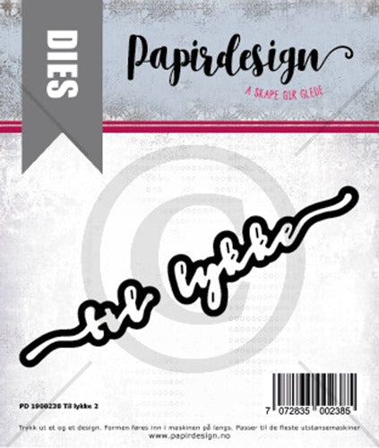 Papirdesign - Dies - Til lykke 2