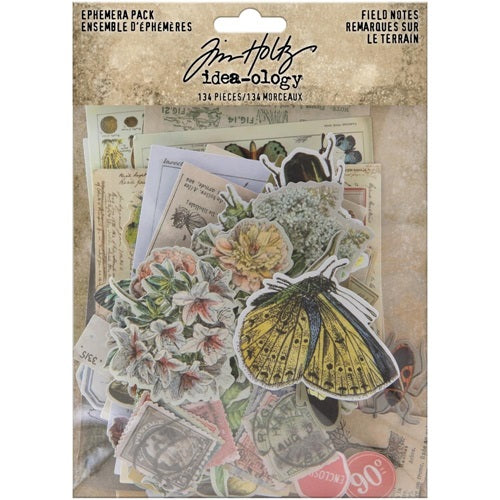 Tim Holtz - Ideaology - Ephemera Pack - Fieldnotes