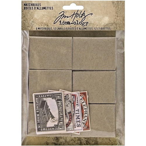 Tim Holtz - Ideaology - Matchboxes with Labels