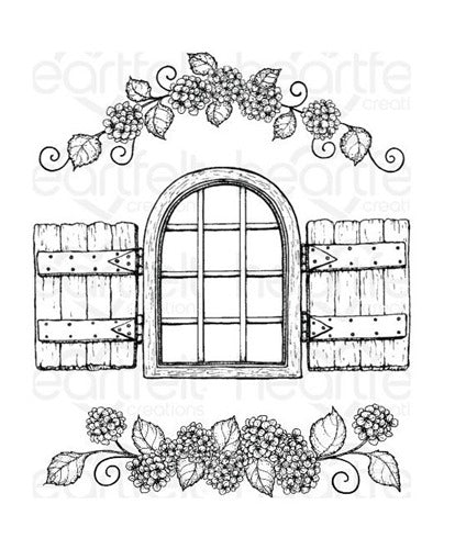 Heartfelt Creations - Dies - Cottage Window & Hydrangea