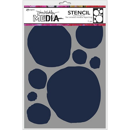 Dina Wakley  Media - Stencils  - Circles for painting