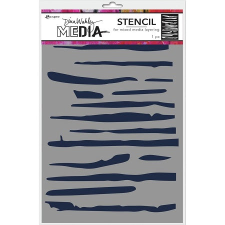 Dina Wakley  Media - Stencils  - Lines