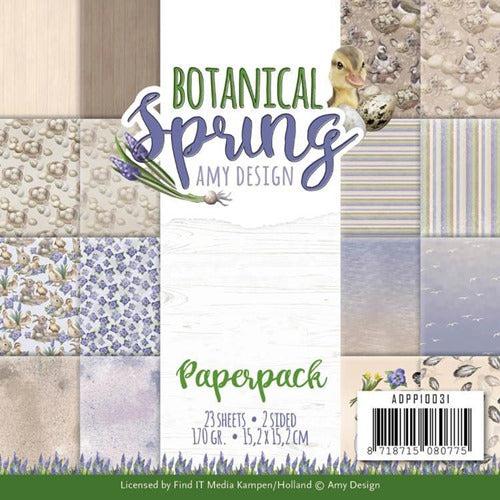 Amy Design - Botanical Springs - Paper Pad  6 x 6"
