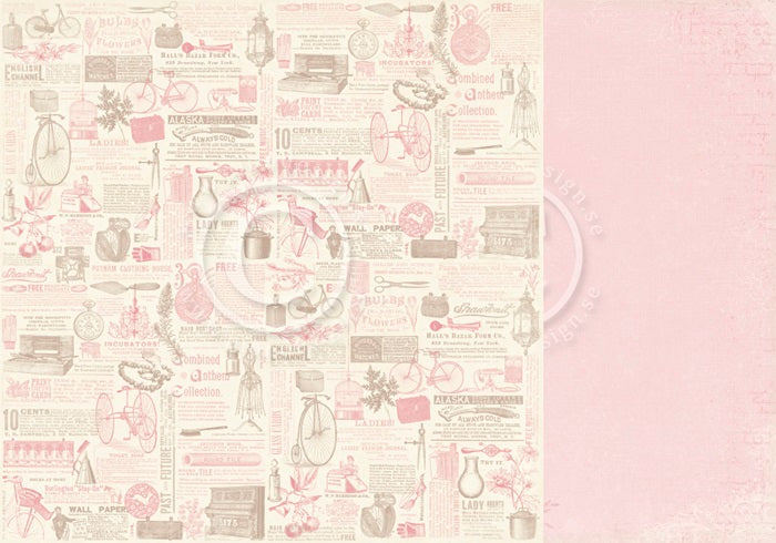 Pion Design - Cherry Blossom Lane - Vintage magazine  - 12 x 12"