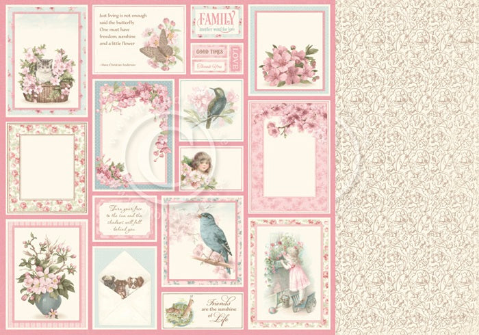 Pion Design - Cherry Blossom Lane - Sweet memories  - 12 x 12"