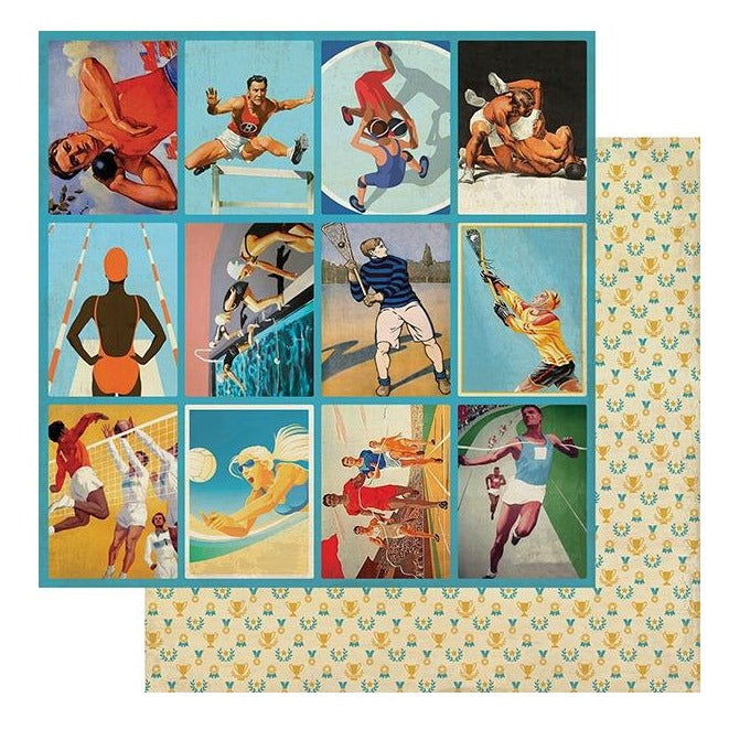 Authentique - All Star Paper Pack - Club Sports   12 x 12"