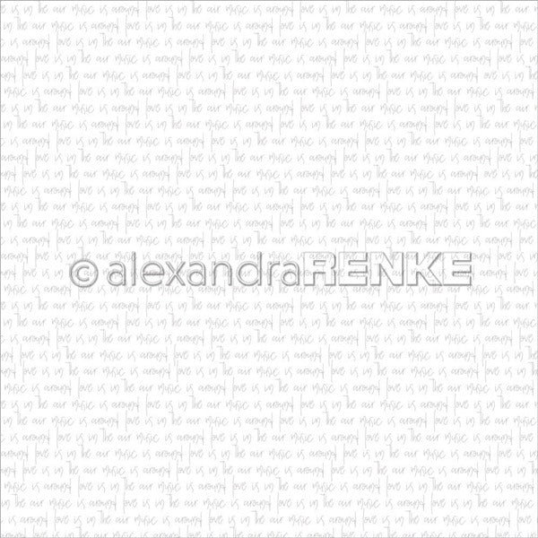 Alexandra Renke - Typo Love is in the air - Stone Gray   12 x 12"
