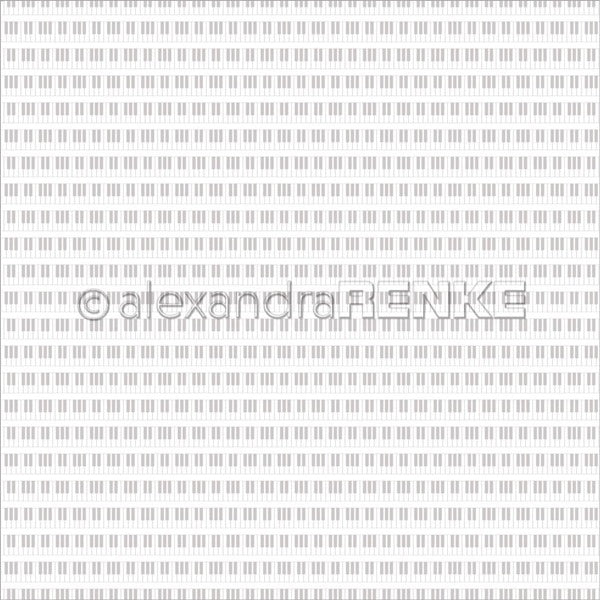 Alexandra Renke - Piano Keybord - Stone Gray  - 12 x 12"